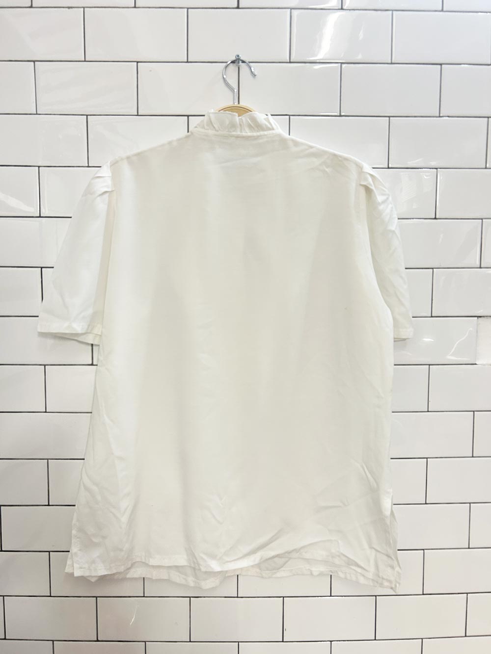 vintage embroidered ruffle blouse - good market thrift store