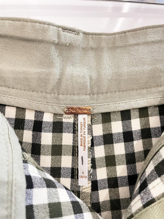 free people super flare gingham trouser - good market thrift store