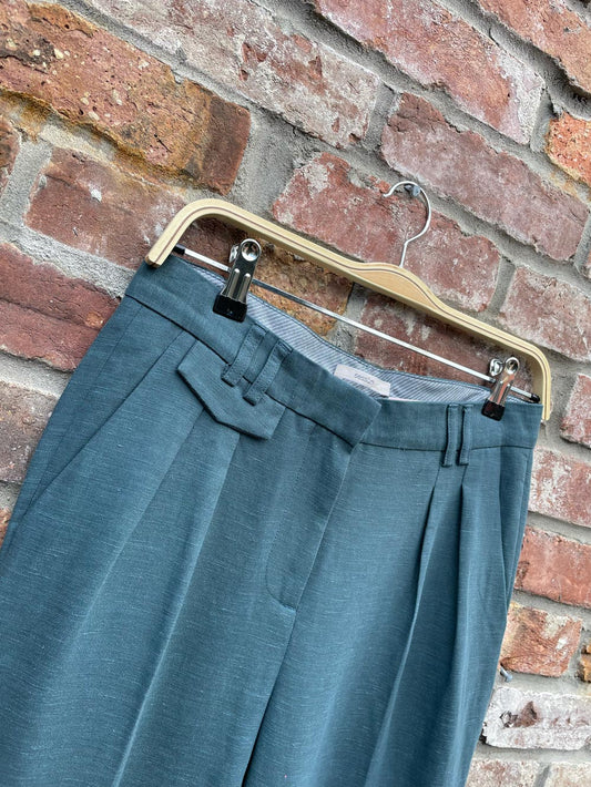 sessun linen-blend english tea mansfield trouser