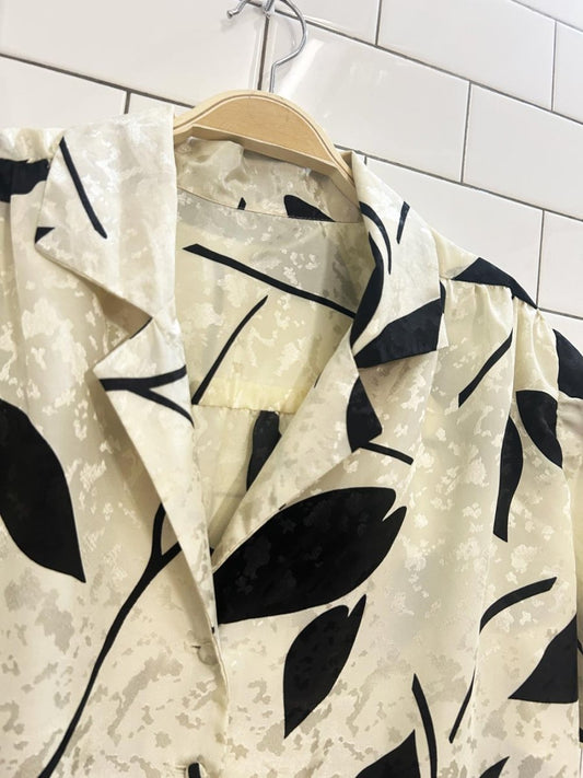 vintage satin oversized boxy shirt - good market thrift store