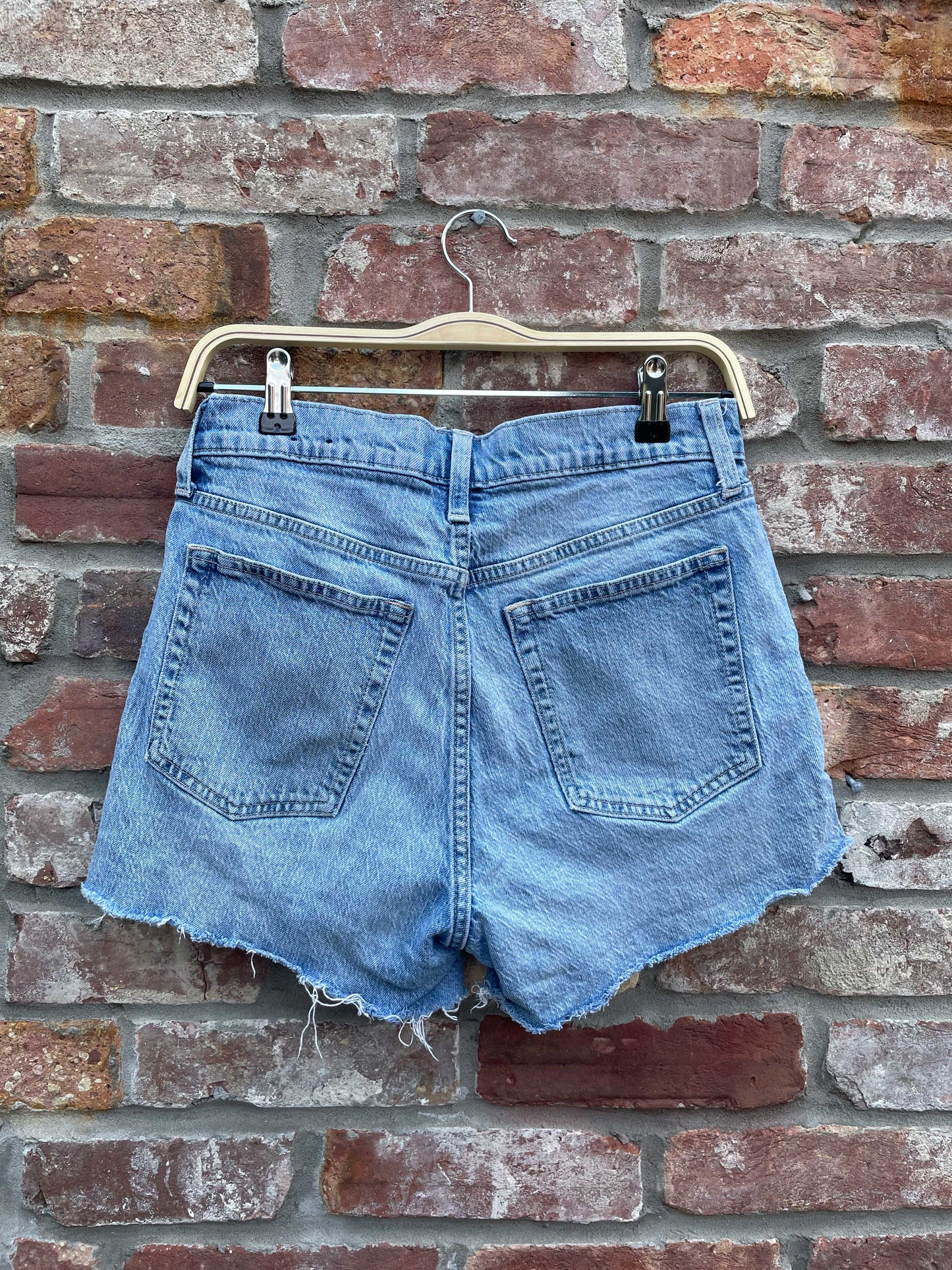 gap high rise cheeky denim short