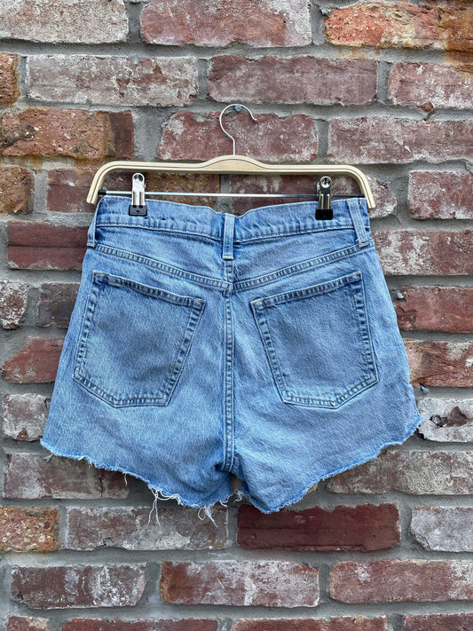 gap high rise cheeky denim short