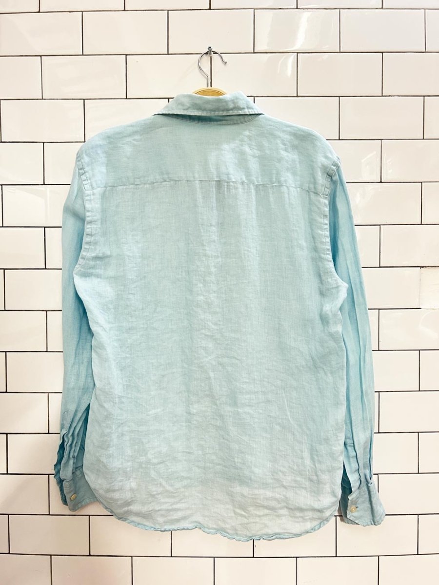 vintage 00s nove linen shirt - good market thrift store