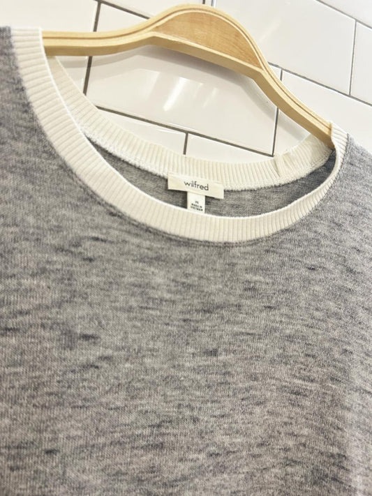 wilfred berri oversized knit long sleeve top - good market thrift store