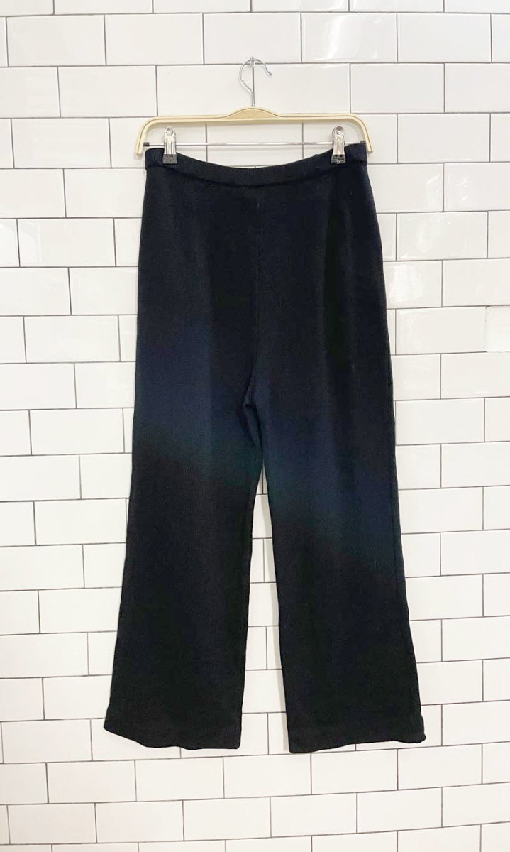 vintage st john wool - blend knit crop pant - good market thrift store