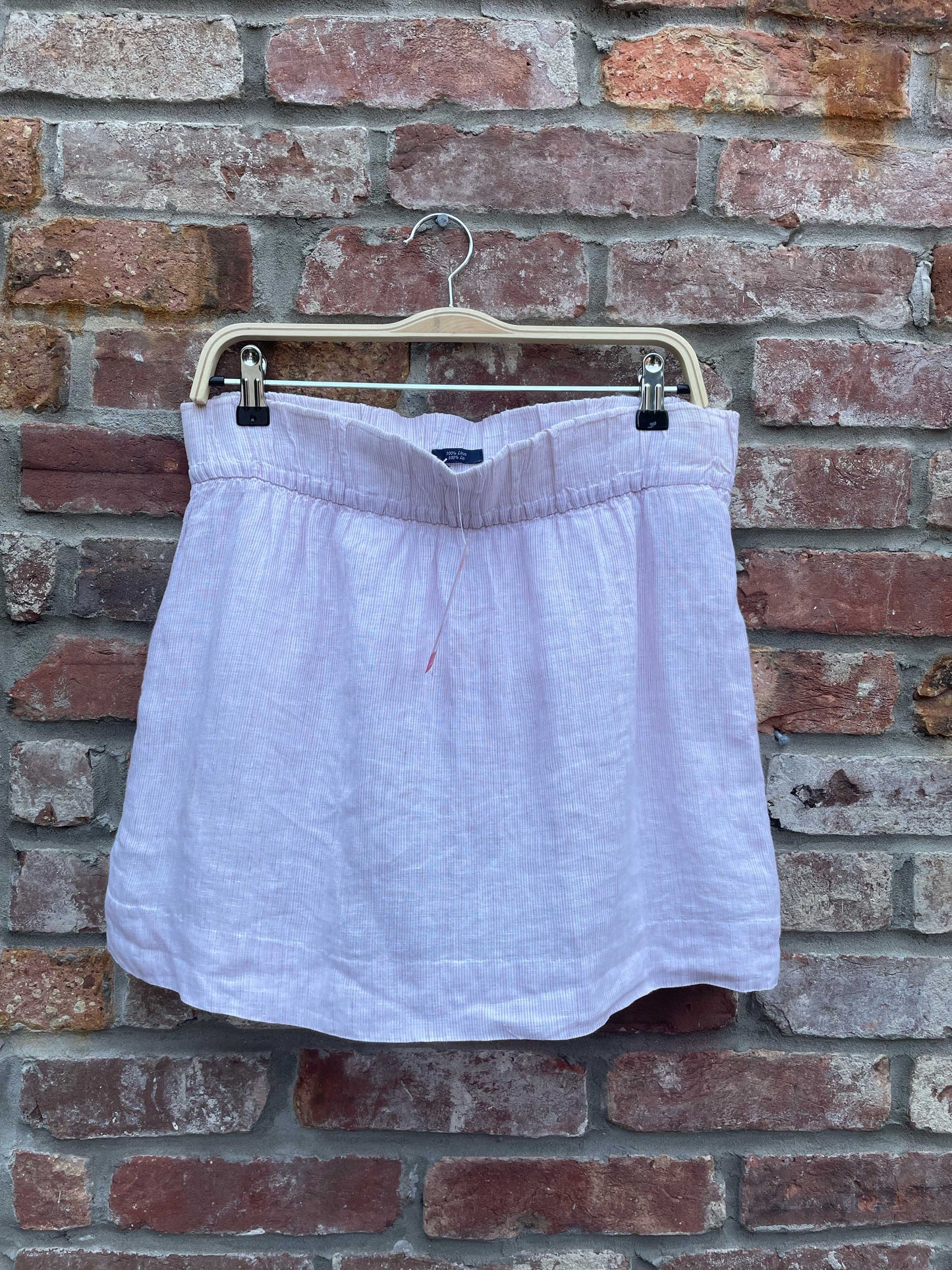 tommy hilfiger 100% linen mini skirt