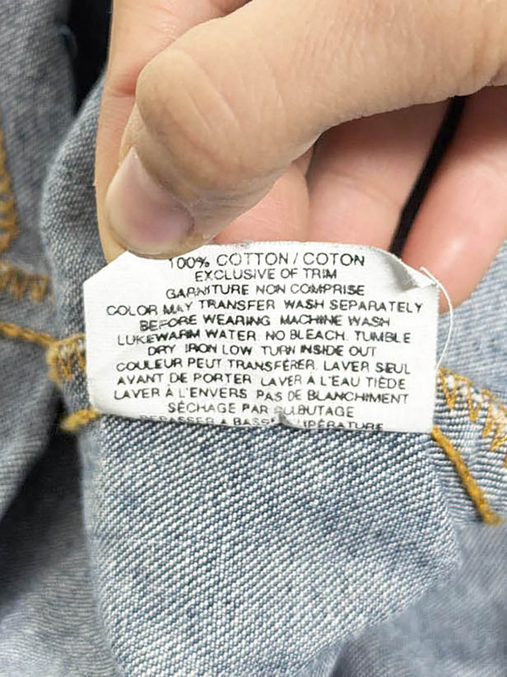 y2k tommy hilfiger denim worker tote bag | made in Canada