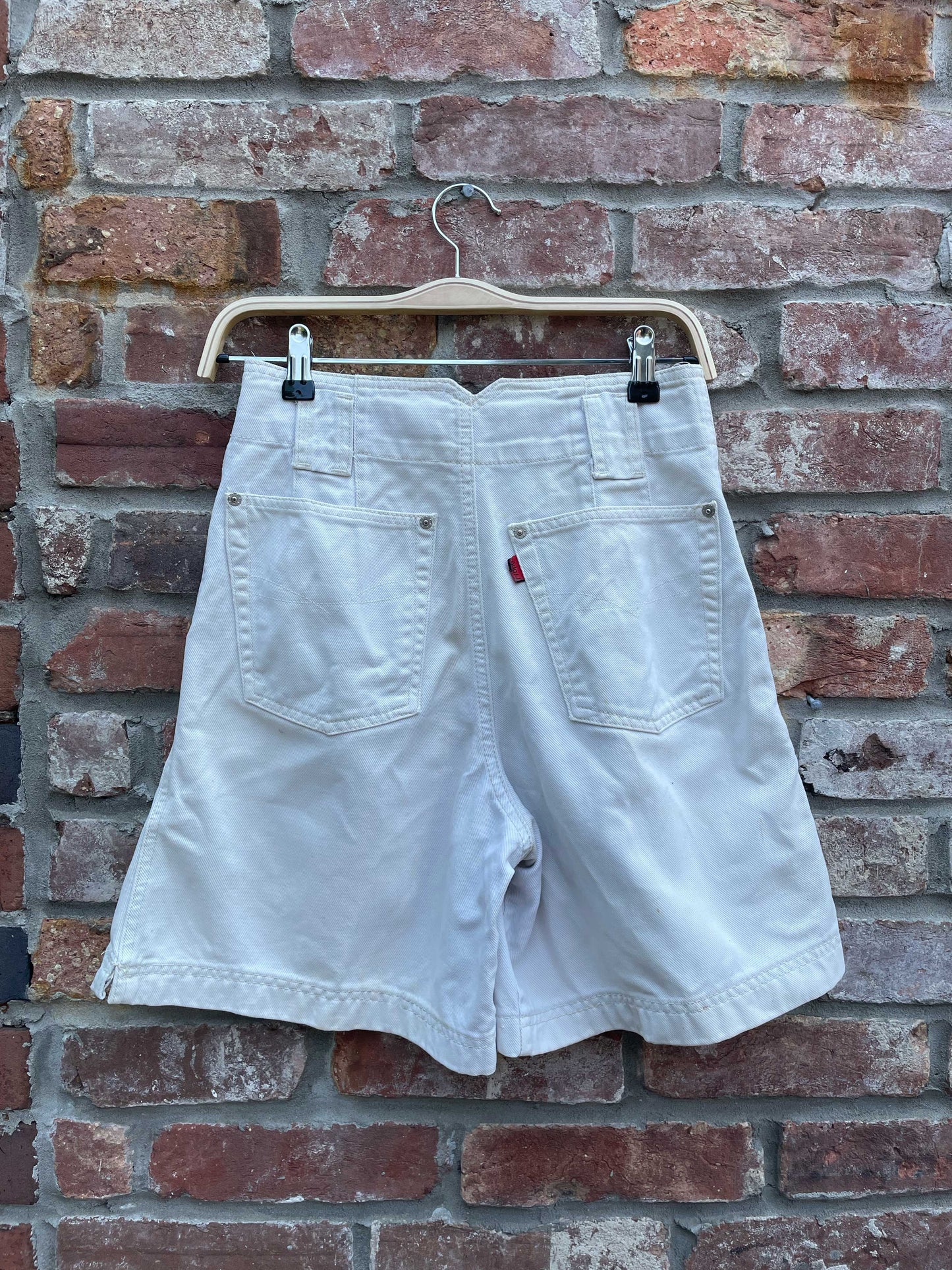vintage 90s FRAPP high rise long denim short