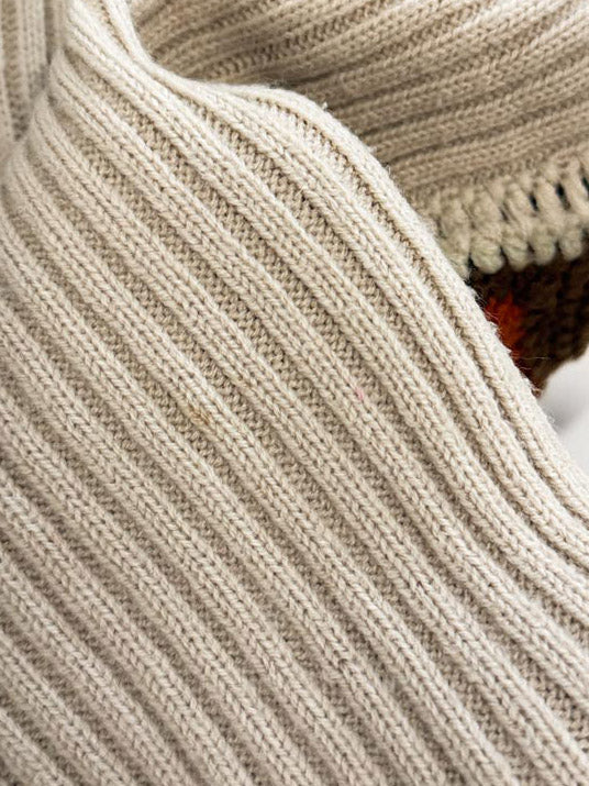 vintage 70s aware boho suede crochet patchwork knit vest