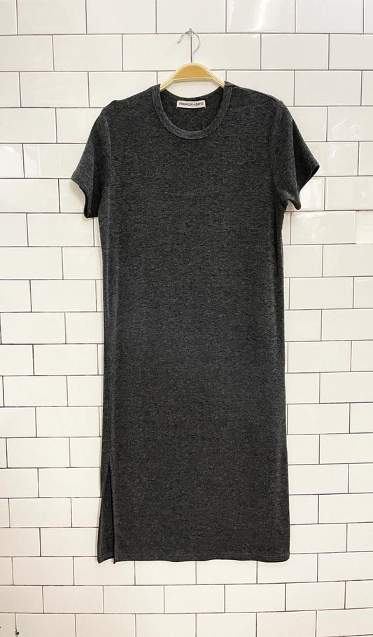 franklin + daysi knit t-shirt midi dress - good market thrift store