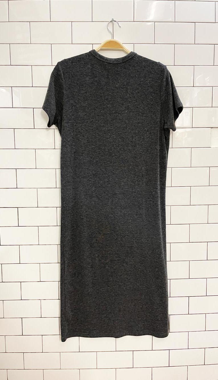 franklin + daysi knit t-shirt midi dress - good market thrift store