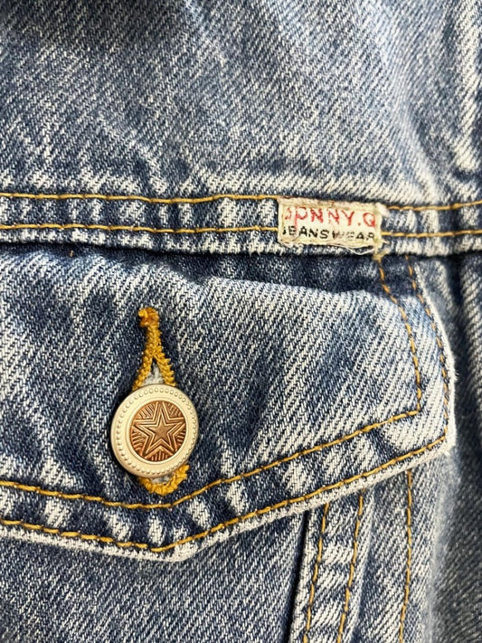 vintage 90s johnny g denim vest - good market thrift store