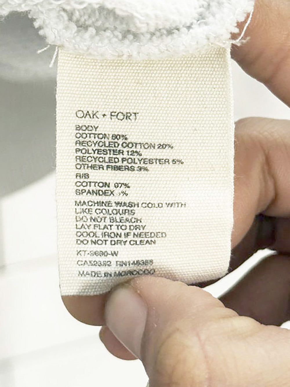 oak and fort refined oversized sweatshirt