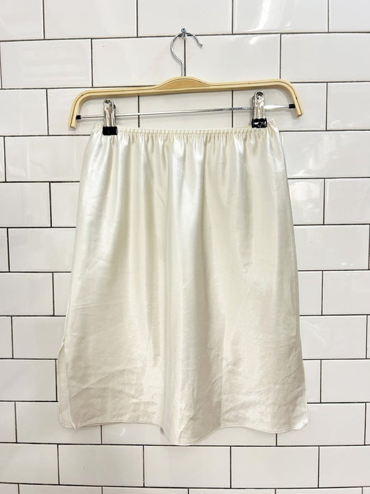 vintage st michael satin mini skirt - good market thrift store