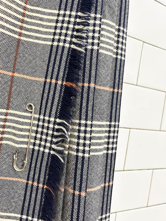 vintage 80s ajean wool plaid kilt midi skirt - good market thrift store