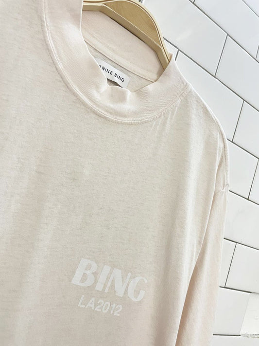 anine bing la 2012 organic cotton mockneck tee - good market thrift store