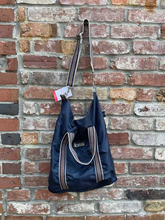 vintage totes packable crossbody tote bag