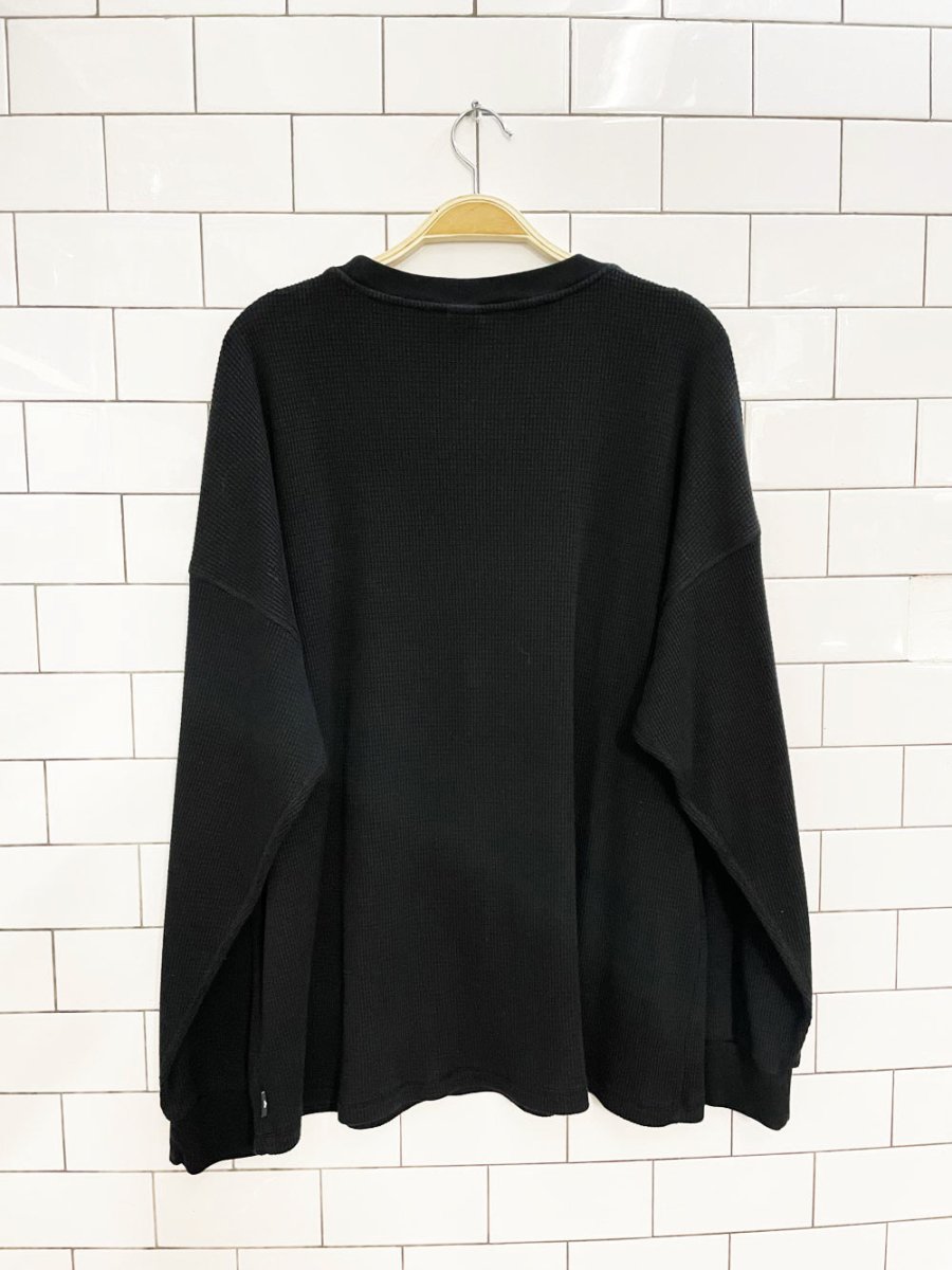 tna waffle oversized long sleeve top | artizia - good market thrift store