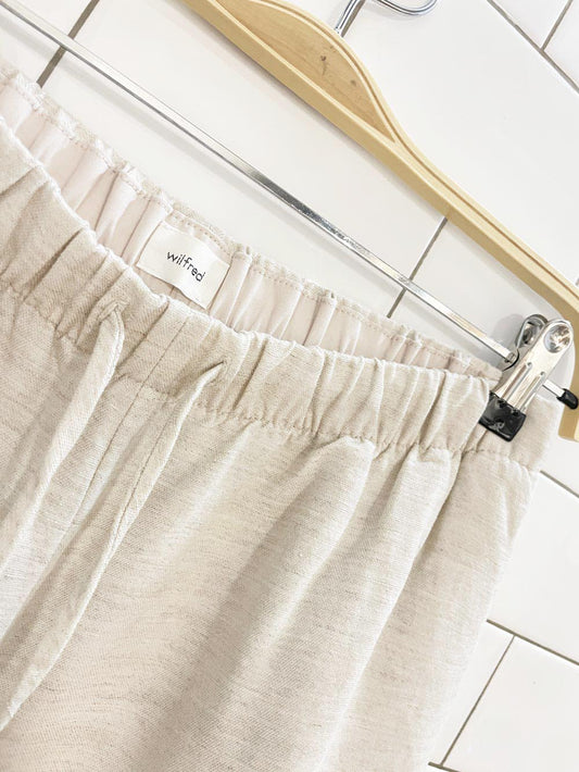 wilfred 2026 cruise linen-blend wide leg pant | aritzia