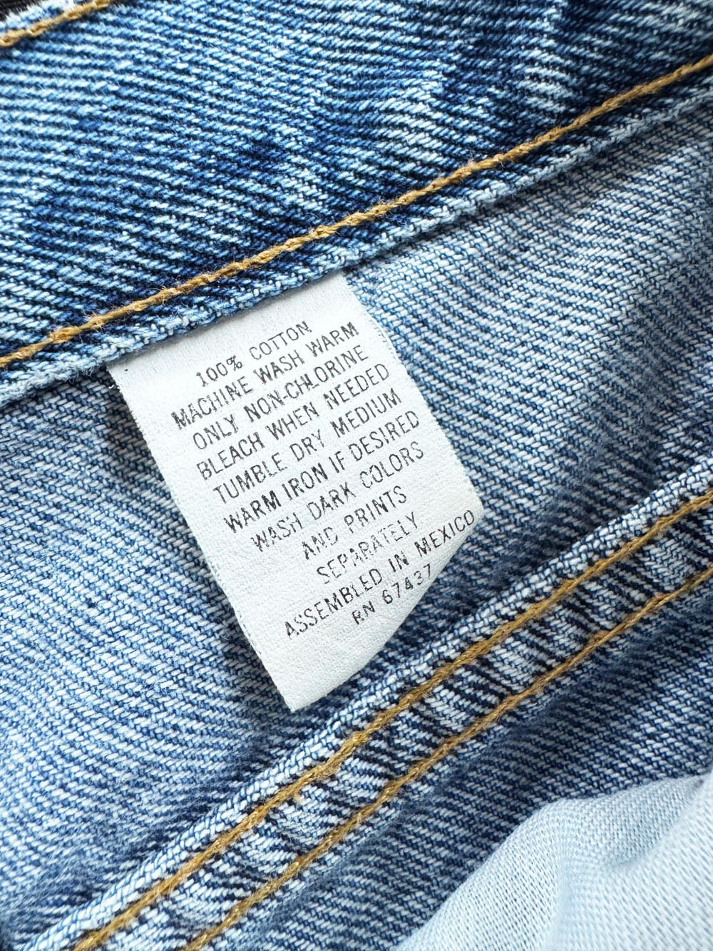 vintage fluid blues long denim jorts