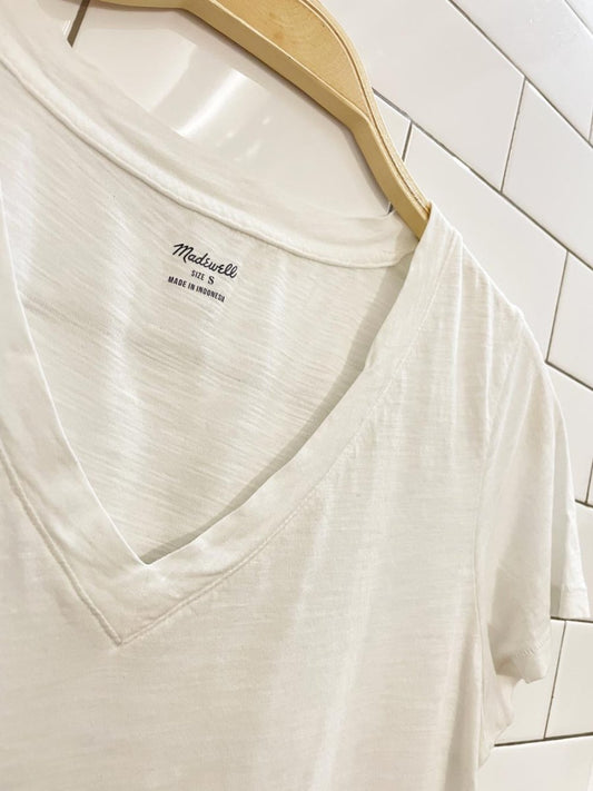 madewell whisper cotton v - neck tee - good market thrift store