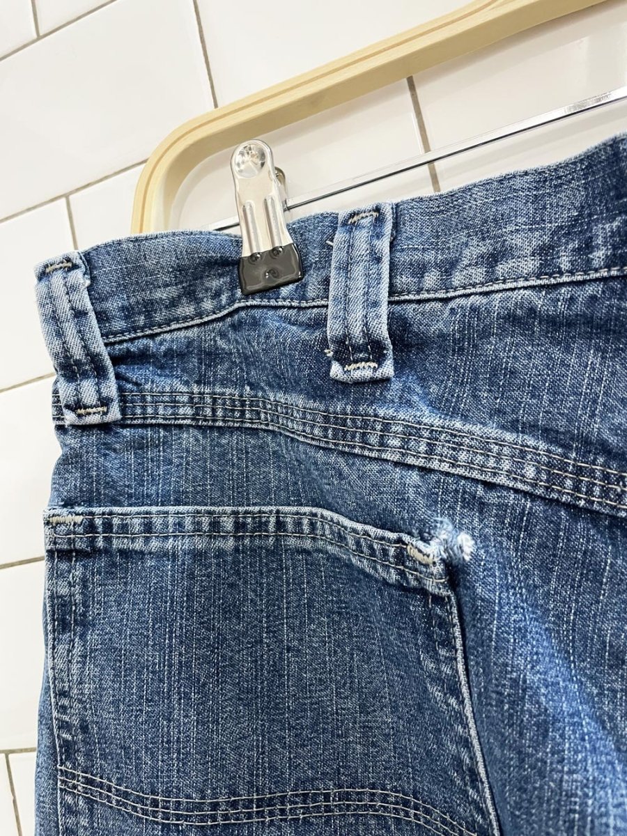 vintage 00s wrangler carpenter long denim shorts - good market thrift store