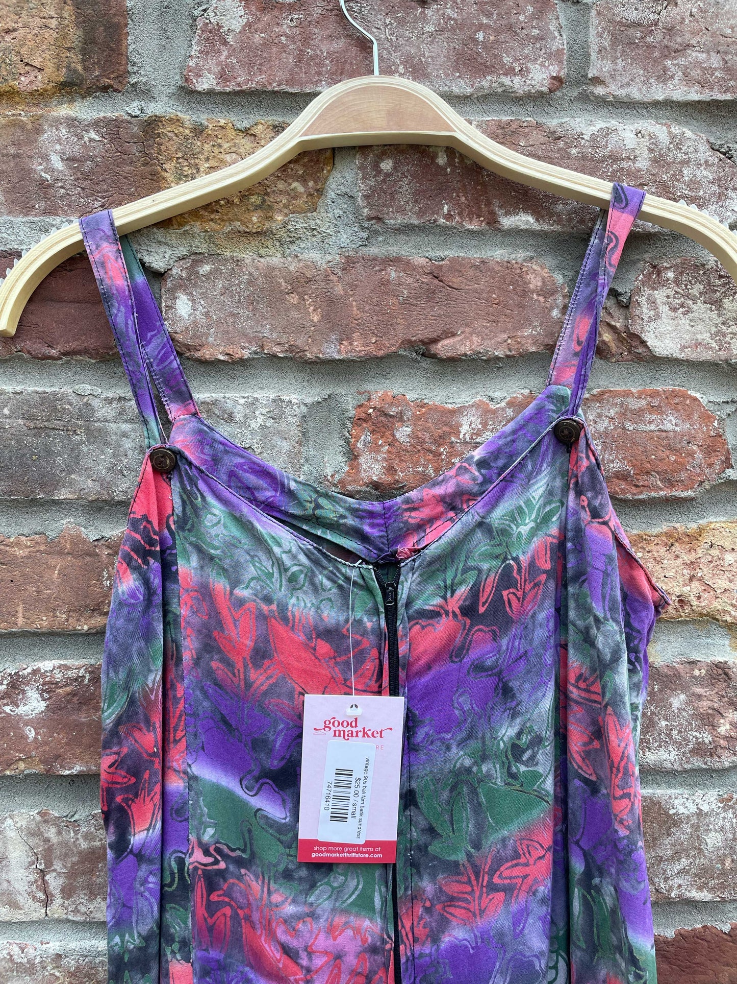 vintage 90s bali fam batik sundress