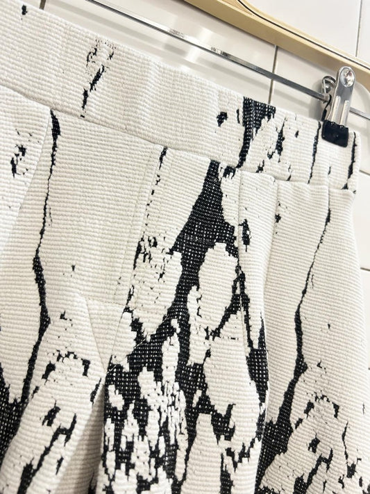 everleigh pleated marble knit a - line skirt - good market thrift store