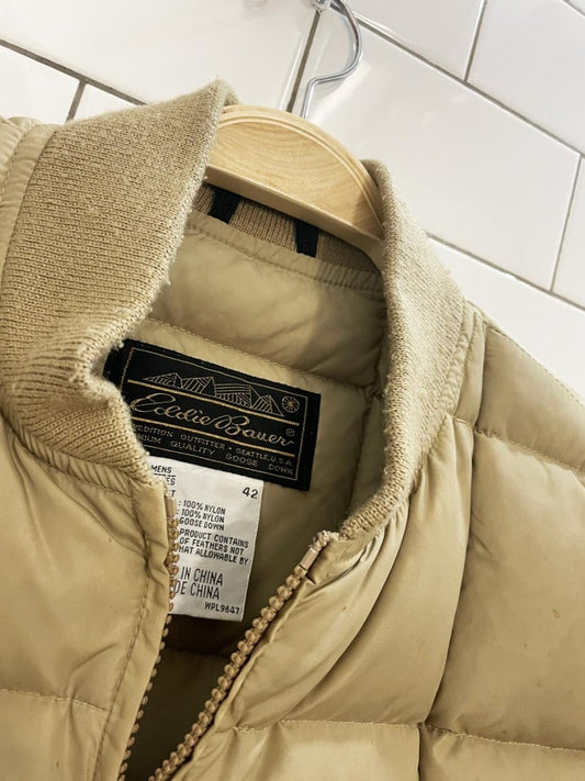 vintage 90s eddie bauer goose down vest - good market thrift store