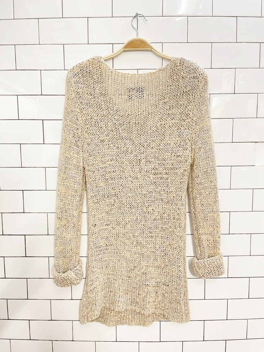 JOA los angeles loose knit pastel summer sweater - good market thrift store