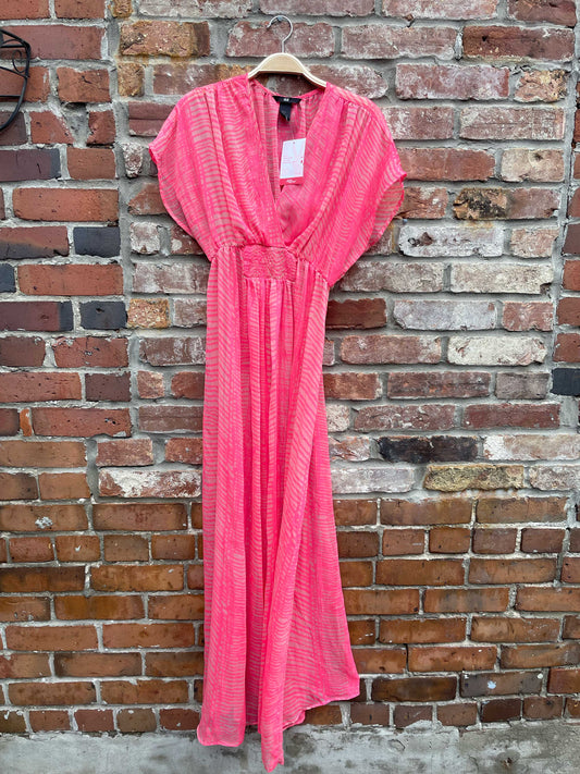 h&m chiffon maxi beach cover up