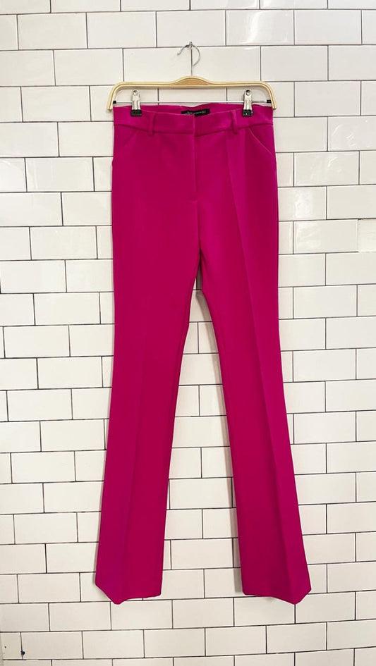zara hot pink flare leg trouser - good market thrift store
