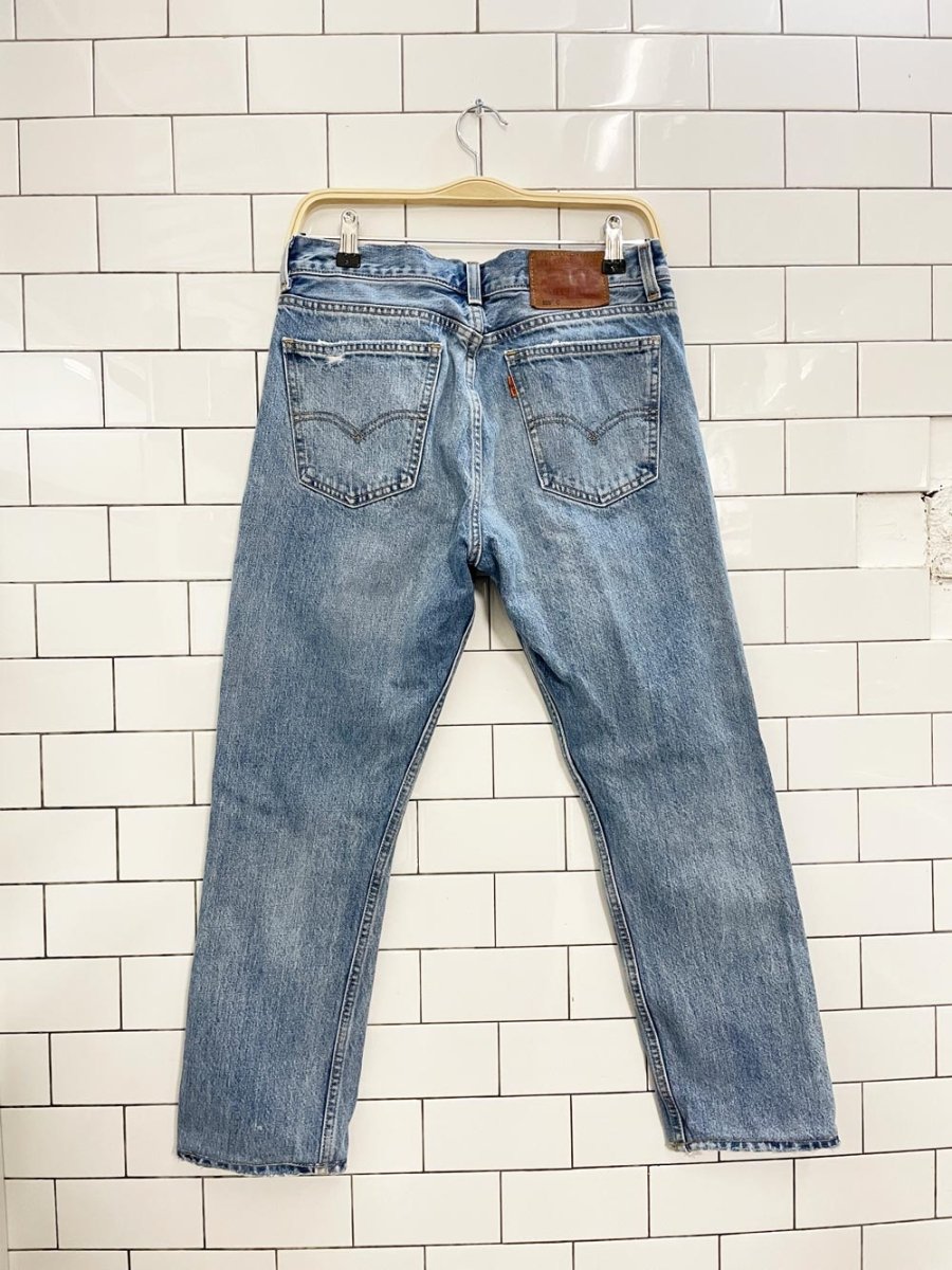 vintage levi's orange tab 505 crop straight jeans - good market thrift store