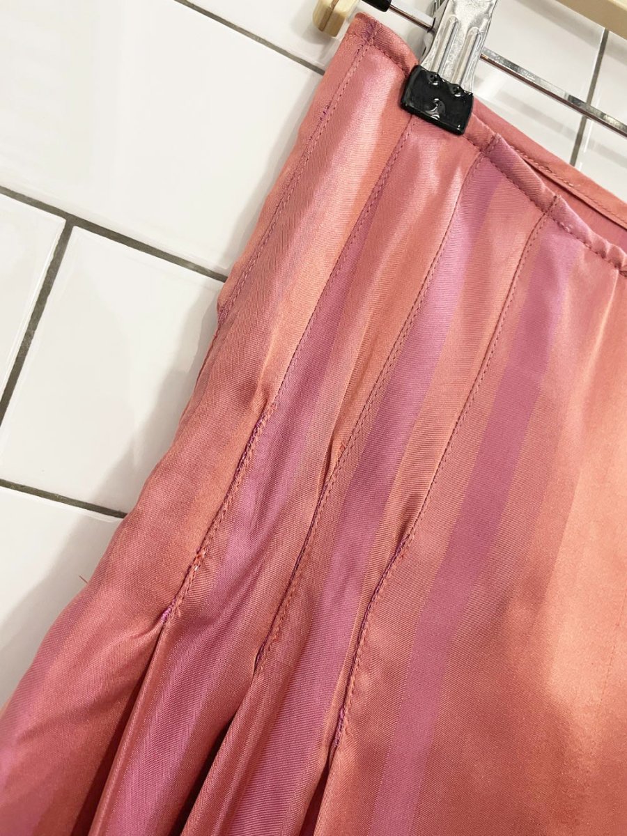 see by chloé silk - blend pleated side knee - length skirt | made in Italy - good market thrift store