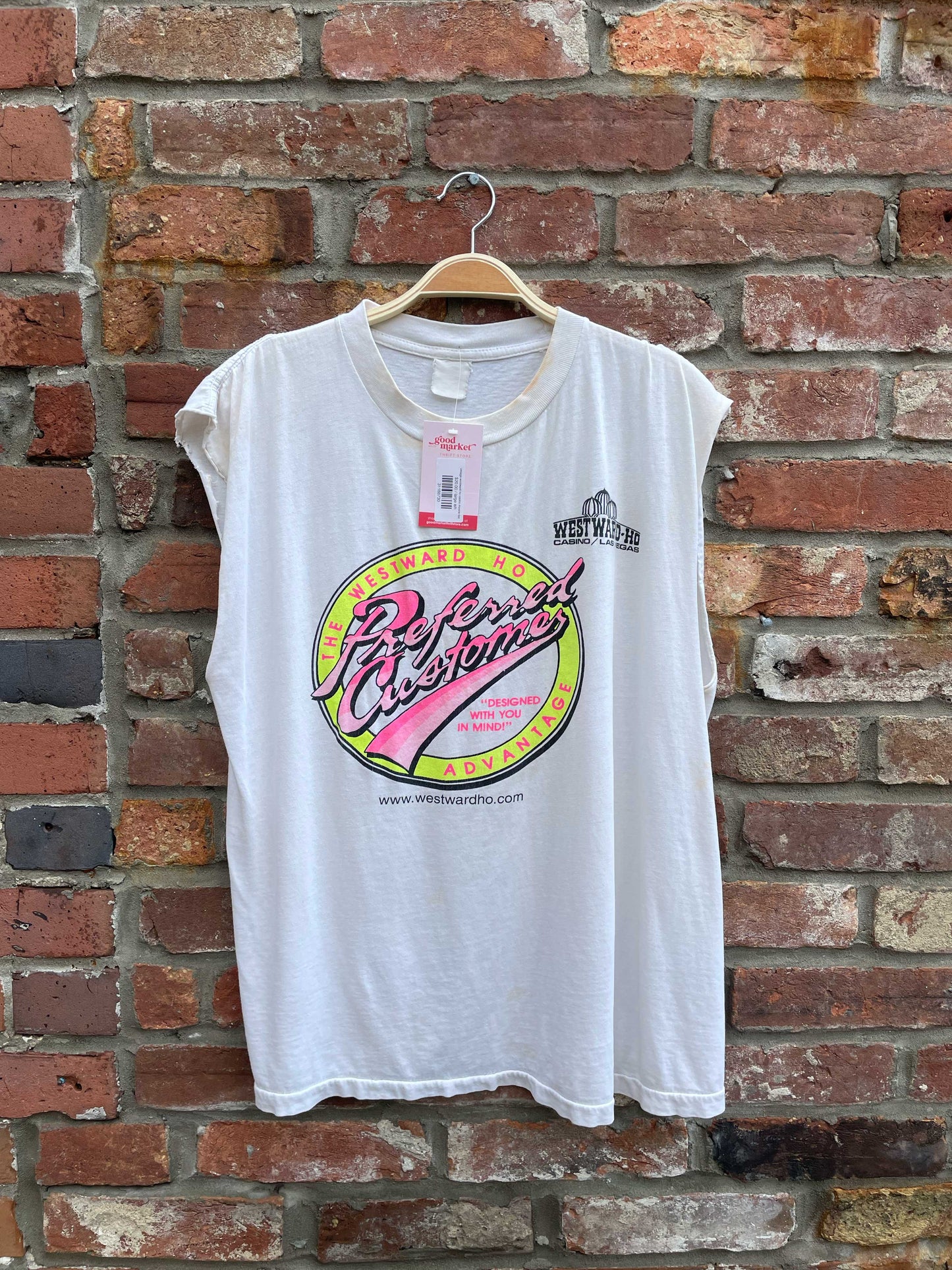 vintage westward ho casino muscle tee