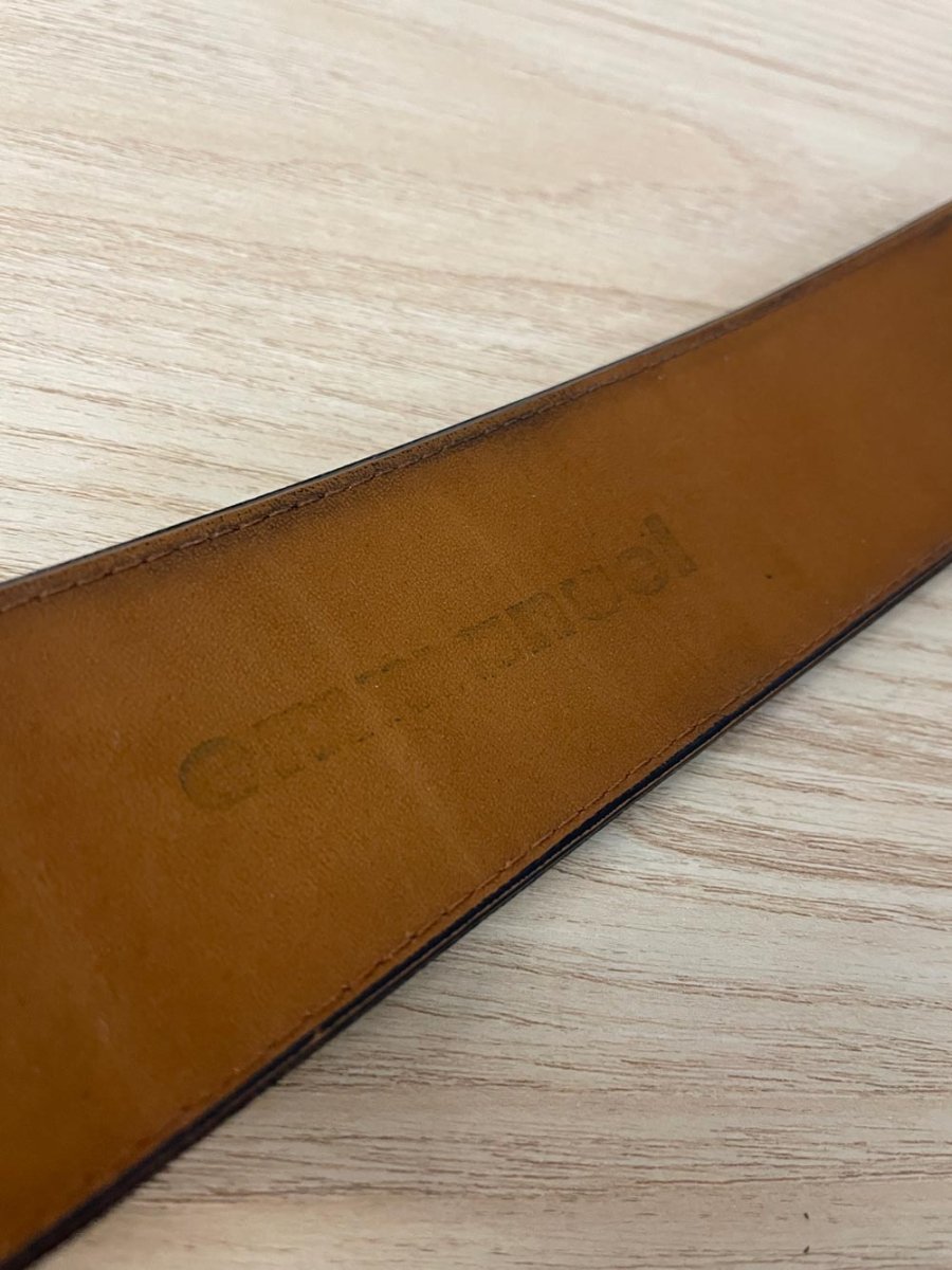 emmanuel ungaro faux croc leather belt - good market thrift store