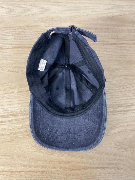 minimal faded cotton baseball cap - good market thrift store