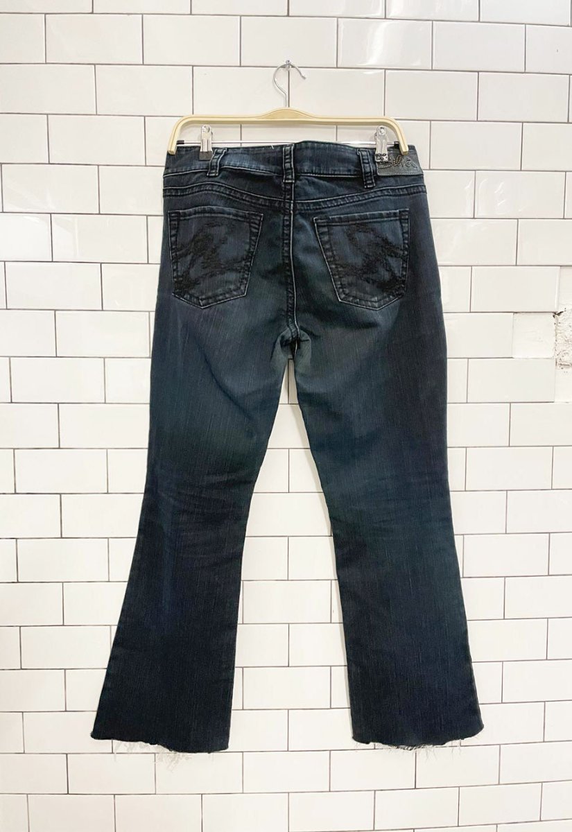 y2k silver jeans suki low rise flares - good market thrift store