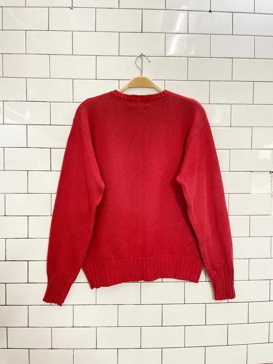 vintage polo RL cotton knit crew - good market thrift store
