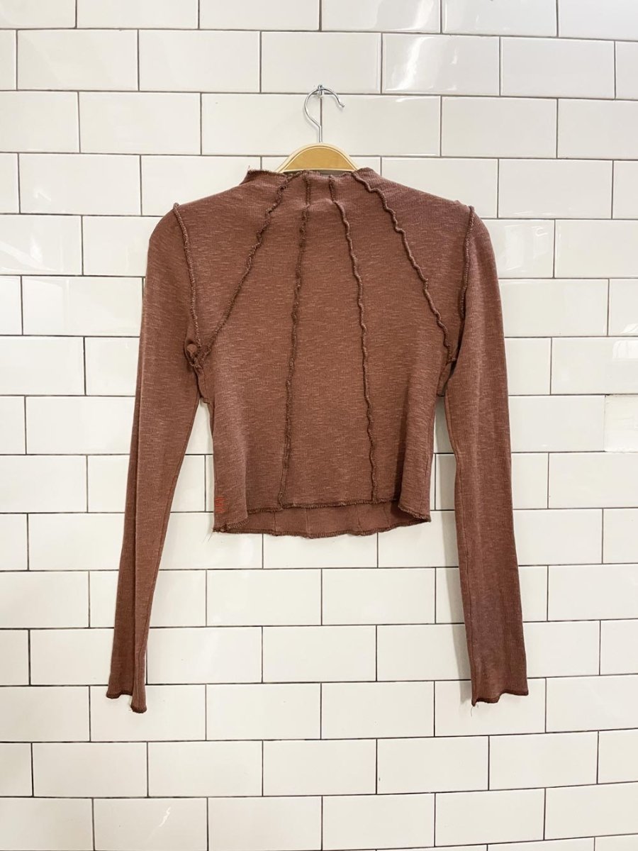 UO bdg sunray long sleeve knit top - good market thrift store