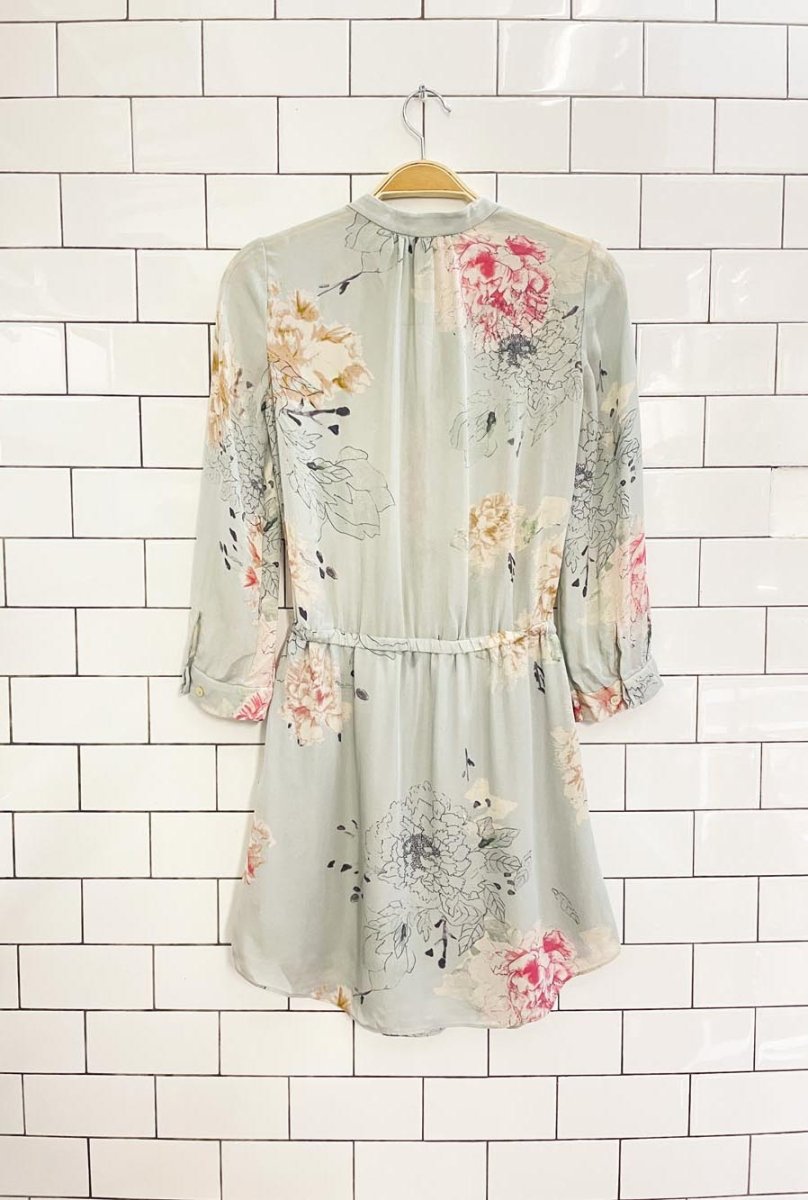 babaton bennett floral silk dress - good market thrift store