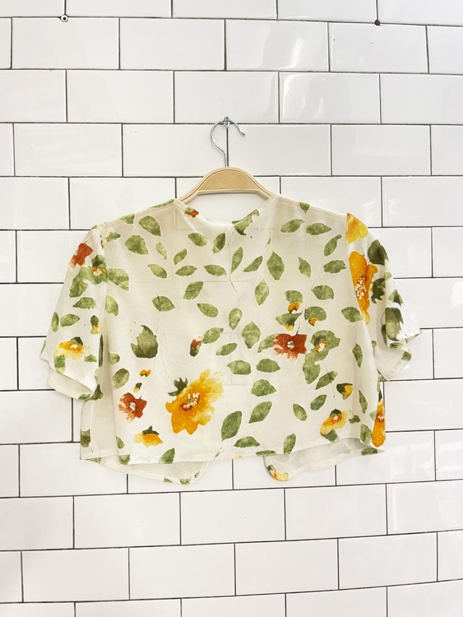 vintage 90s anne brooks velvet crop cardigan - good market thrift store