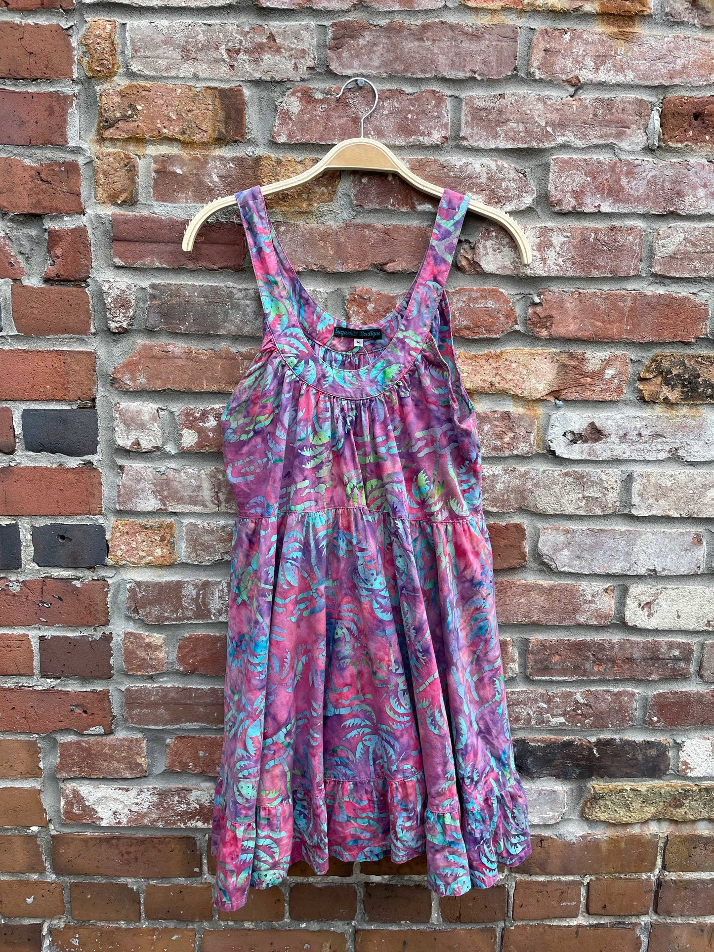 vintage tiered babydoll tie dye sundress