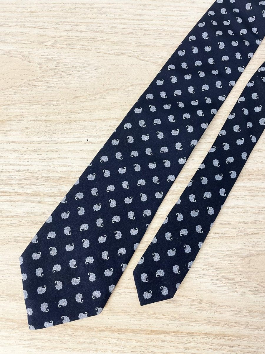 vintage hardy amies minimal paisley tie - good market thrift store