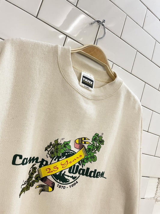 vintage 90s camp walden graphic crew - good market thrift store