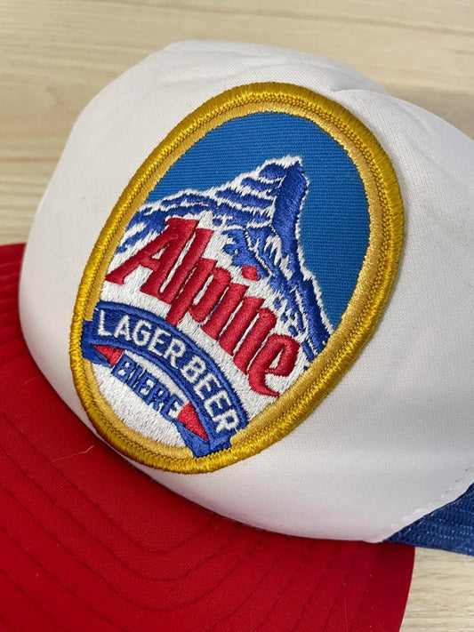 vintage alpine beer trucker hat - good market thrift store