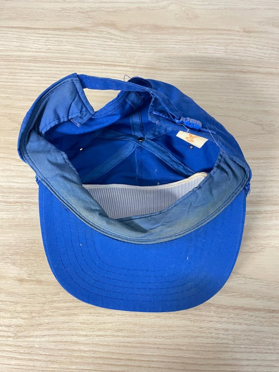 vintage construction trucker hat - good market thrift store