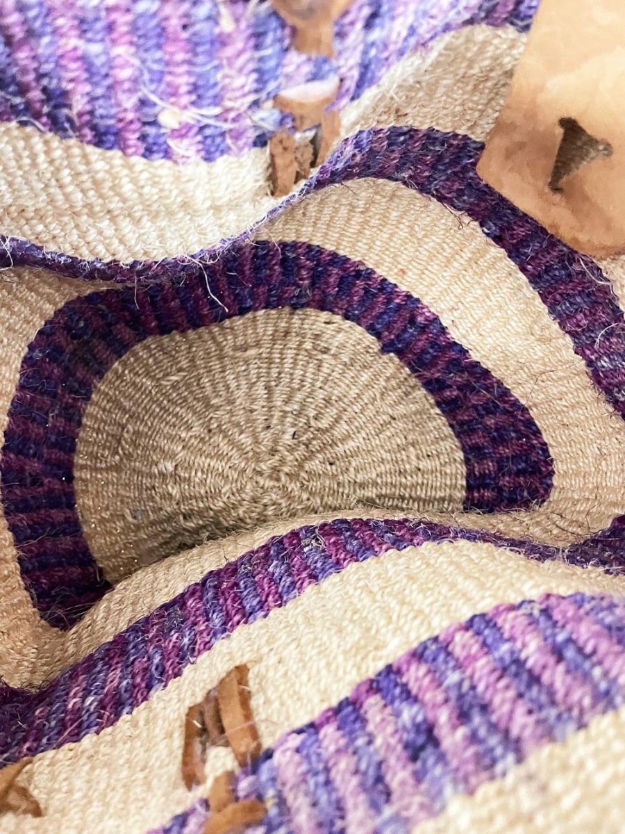 vintage woven sisal market bag - good market thrift store