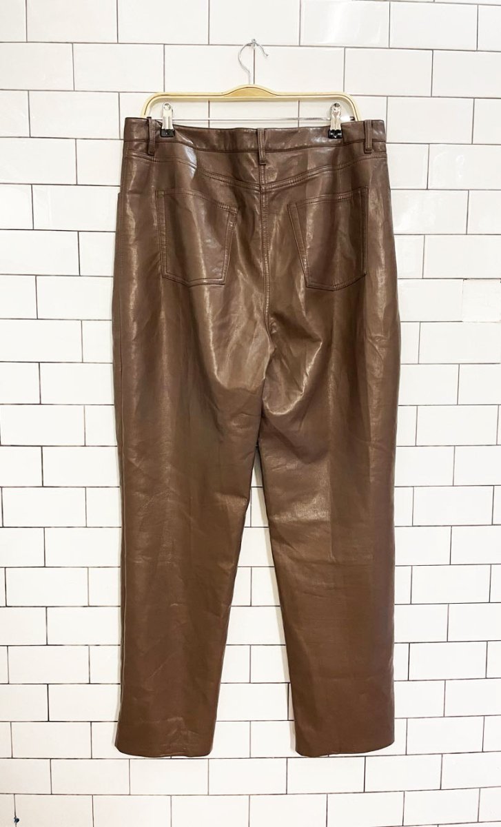 wilfred the melina faux leather high rise pant | aritzia - good market thrift store