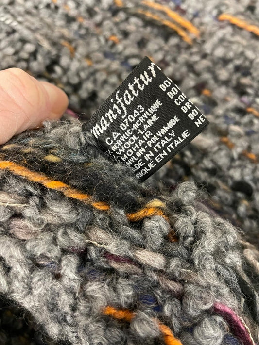 vintage made in italy wool - mohair knit scarf - good market thrift store